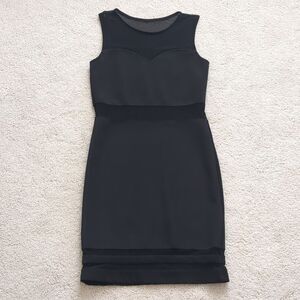 H&M Black Mesh Mini Dress Size S